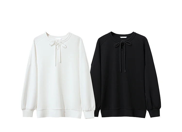 Casual Cotton Loose-Fitting Long-Sleeved Sweatshirt